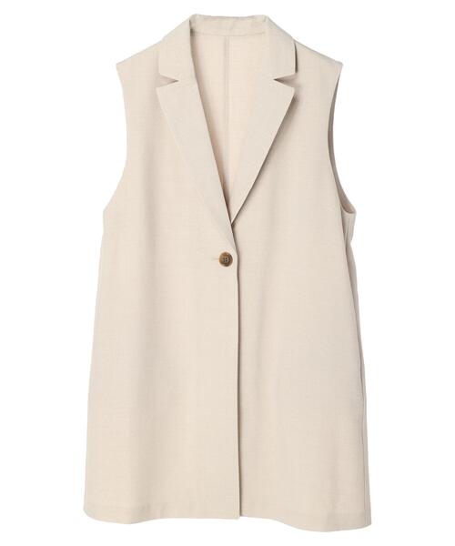 earth music&ecology（アースミュージックアンドエコロジー）の「ロングジレ（ベスト・レディース・モカ/ライトベージュ・FREE）」の8枚目の写真