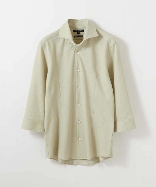 MICHEL KLEIN HOMME   （ミッシェルクランオム）の「ストライプ七分袖シャツ（シャツ/ブラウス・メンズ・ホワイト/ネイビー/ピンク/グリーン・MEDIUM/LARGE/X-LARGE）」の20枚目の写真