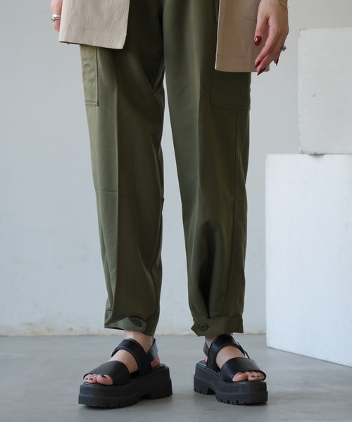 NOFALL（ノーフォール）の「厚底Wベルトストラップサンダル（サンダル・レディース・ホワイト/ブラック・LL/3L/S/M/L）」の7枚目の写真