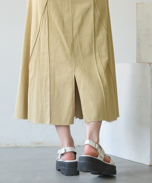 NOFALL（ノーフォール）の「厚底Wベルトストラップサンダル（サンダル・レディース・ホワイト/ブラック・LL/3L/S/M/L）」の20枚目の写真