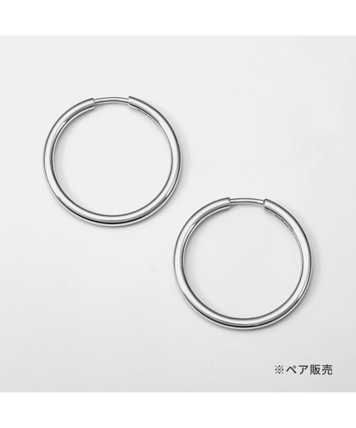 MARIA BLACK(マリアブラック)の「MARIA BLACK Senorita 20 Hoop Pierced Earring Pair Silver マリア ブラック セニョリータ フープ ペア シルバー ピアス(ピアス(両耳用)・レディース・シルバー・ONE SIZE)」の7枚目の写真