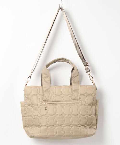 GGD SELECT（ジージーディー　セレクト）の「キルト２WAYトート（トートバッグ・レディース・ブラック/ベージュ/ネイビー・FREE）」の4枚目の写真