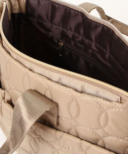 GGD SELECT（ジージーディー　セレクト）の「キルト２WAYトート（トートバッグ・レディース・ブラック/ベージュ/ネイビー・FREE）」の7枚目の写真
