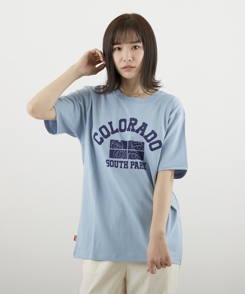Naked Rust and other POEMS（ネイキッドラストアンドアザーポエムス）の「サウスパーク16/-天竺プリント半袖CREW　TEE(BEY)（Tシャツ/カットソー・メンズ・ホワイト/ブルー/ブラック・MEDIUM/X-LARGE/LARGE）」の4枚目の写真