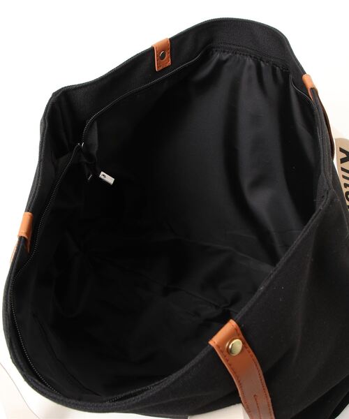 florist（フローリスト）の「【A4対応】きれいめカジュアルな配色ビッグサイズトートバッグ/トラベルバッグ/マザーズバッグ（トートバッグ・レディース・ホワイト/ブラック・FREE）」の15枚目の写真