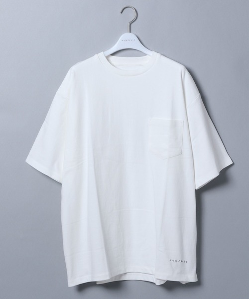 NUMERALS（ヌメラルズ）の「【UNISEX】[NUMERALS]UDRポケットBIGＴシャツ（Tシャツ/カットソー・メンズ・ベージュ/ホワイト/ブラック・MEDIUM/LARGE）」の2枚目の写真
