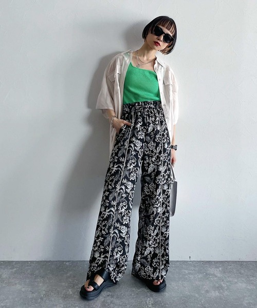 PAGEBOY（ページボーイ）の「シアーBIG半袖シャツ（シャツ/ブラウス・レディース・ブラック/オフホワイト/ブルー系その他/イエロー系その他/ブラウン系その他2・FREE）」の8枚目の写真