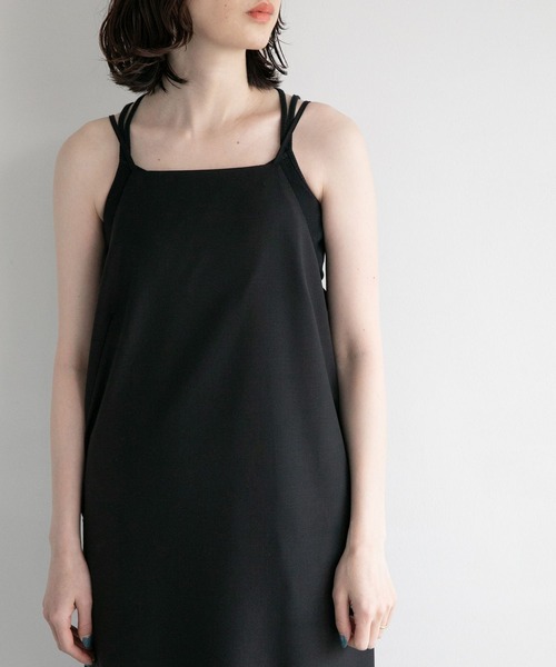 yuw（ユウ）の「スクエアキャミワンピース　278912（ワンピース・レディース・ブラック/グレー・FREE）」の20枚目の写真