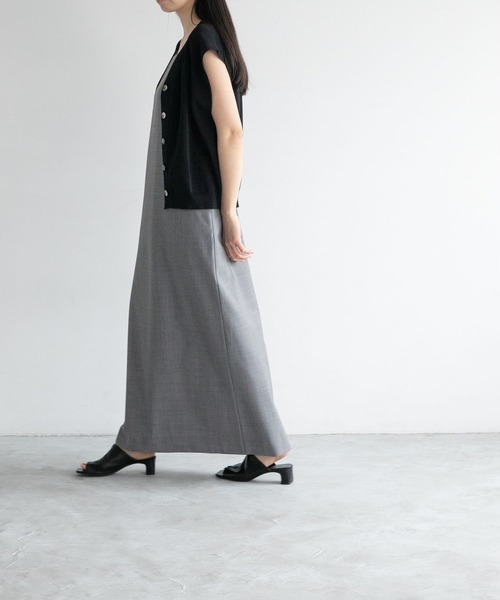 yuw（ユウ）の「スクエアキャミワンピース　278912（ワンピース・レディース・ブラック/グレー・FREE）」の12枚目の写真