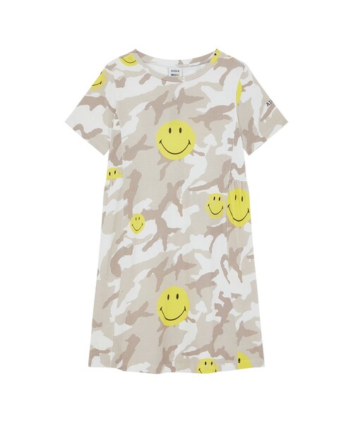 AIGLE（エーグル）の「SMILEY カモプリント ドレス（ワンピース・レディース・サンドベージュ・S/M）」の5枚目の写真