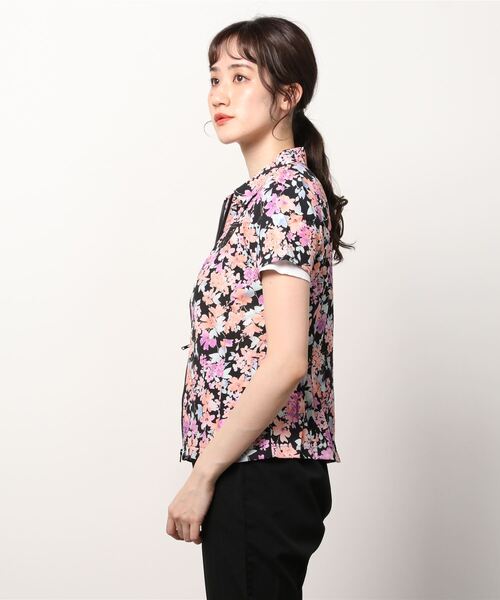 【セール】『rienda suelta』SPRING FLOWER 半袖ブルゾン ゴルフウエア（ブルゾン）｜rienda suelta（リエンダスエルタ）