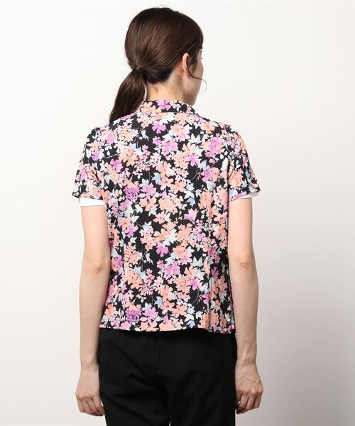 【セール】『rienda suelta』SPRING FLOWER 半袖ブルゾン ゴルフウエア（ブルゾン）｜rienda suelta（リエンダスエルタ）