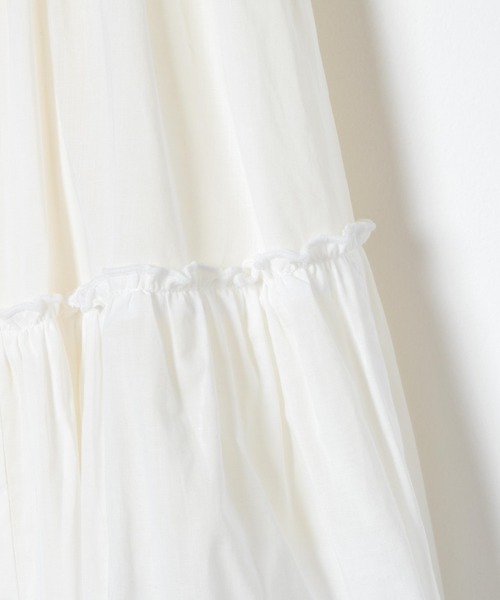 WEGO（ウィゴー）の「WEGO/アシメフリルティアードロングスカート（スカート・レディース・ホワイト・FREE）」の6枚目の写真