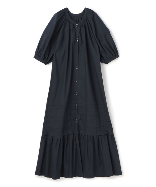 ReNorm（リノーム）の「ボリュームスリーブシャツワンピース（シャツワンピース・レディース・ネイビー/イエロー/ホワイト×グリーン/ネイビー×ホワイト/オフホワイト・フリー）」の16枚目の写真