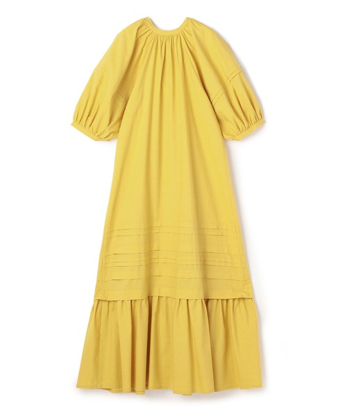 ReNorm（リノーム）の「ボリュームスリーブシャツワンピース（シャツワンピース・レディース・ネイビー/イエロー/ホワイト×グリーン/ネイビー×ホワイト/オフホワイト・フリー）」の11枚目の写真