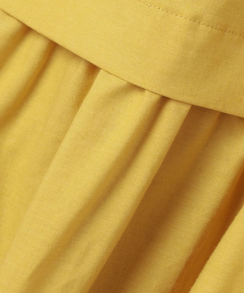 ReNorm（リノーム）の「ボリュームスリーブシャツワンピース（シャツワンピース・レディース・ネイビー/イエロー/ホワイト×グリーン/ネイビー×ホワイト/オフホワイト・フリー）」の15枚目の写真