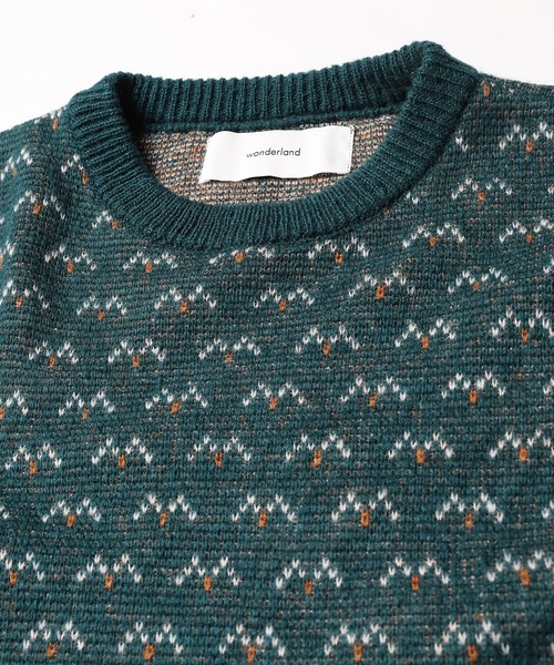 wonderland(ワンダーランド)の「Birdsfly(ニット/セーター・メンズ・ベージュ/グリーン・0/1)」の5枚目の写真