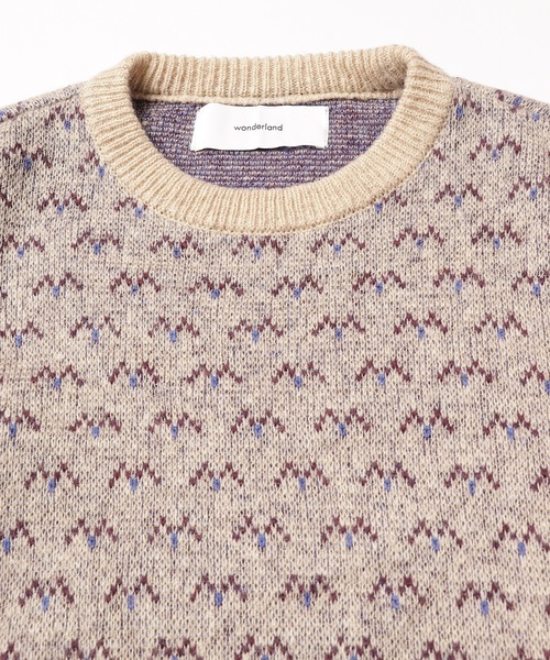 wonderland(ワンダーランド)の「Birdsfly(ニット/セーター・メンズ・ベージュ/グリーン・0/1)」の8枚目の写真