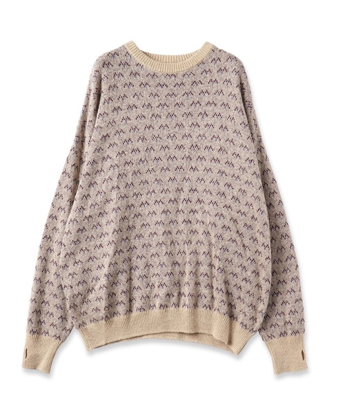 wonderland(ワンダーランド)の「Birdsfly(ニット/セーター・メンズ・ベージュ/グリーン・0/1)」の4枚目の写真