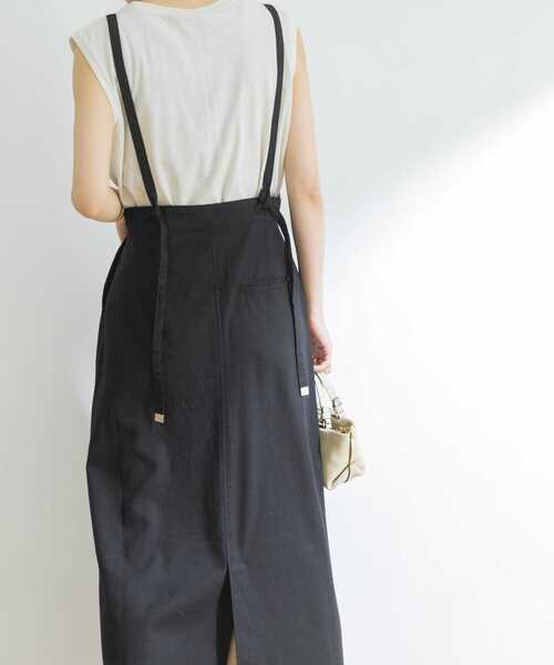 URBAN RESEARCH（アーバンリサーチ）の「リネン混フレアジャンスカ（ワンピース・レディース・チャコールグレー/ブラック・36/38）」の4枚目の写真