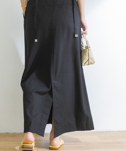 URBAN RESEARCH（アーバンリサーチ）の「リネン混フレアジャンスカ（ワンピース・レディース・チャコールグレー/ブラック・36/38）」の5枚目の写真