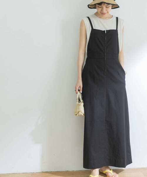 URBAN RESEARCH（アーバンリサーチ）の「リネン混フレアジャンスカ（ワンピース・レディース・チャコールグレー/ブラック・36/38）」の8枚目の写真