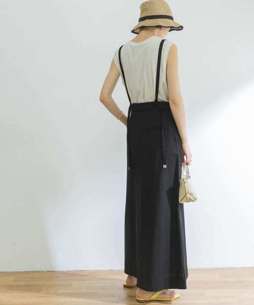 URBAN RESEARCH（アーバンリサーチ）の「リネン混フレアジャンスカ（ワンピース・レディース・チャコールグレー/ブラック・36/38）」の9枚目の写真