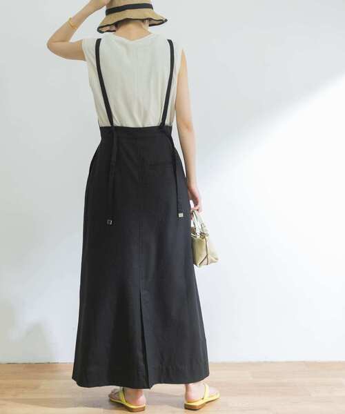 URBAN RESEARCH（アーバンリサーチ）の「リネン混フレアジャンスカ（ワンピース・レディース・チャコールグレー/ブラック・36/38）」の10枚目の写真