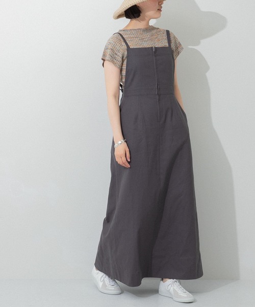 URBAN RESEARCH（アーバンリサーチ）の「リネン混フレアジャンスカ（ワンピース・レディース・チャコールグレー/ブラック・36/38）」の12枚目の写真