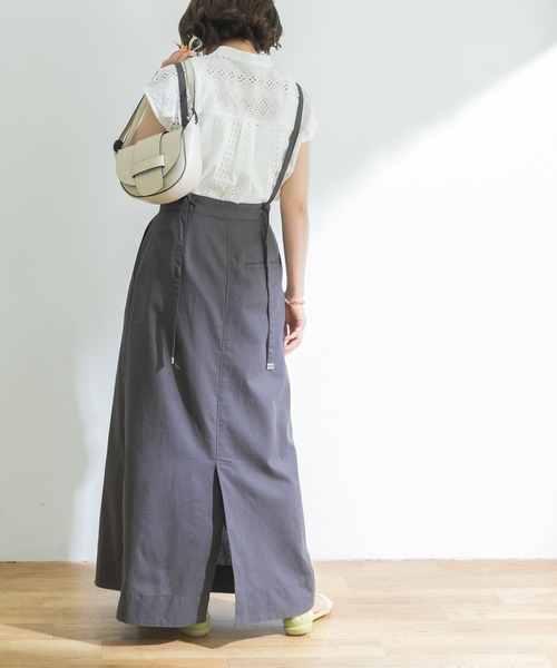 URBAN RESEARCH（アーバンリサーチ）の「リネン混フレアジャンスカ（ワンピース・レディース・チャコールグレー/ブラック・36/38）」の19枚目の写真