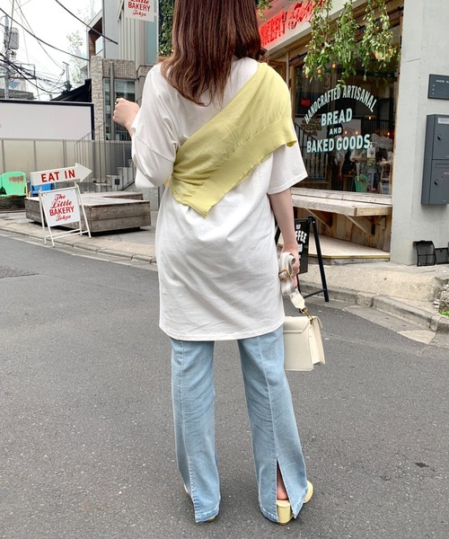 OLIVE des OLIVE（オリーブデオリーブ）の「【WEB限定カラー有】ロゴゆるTシャツ（Tシャツ/カットソー・レディース・オフホワイト/ピンク/ブラック/ミント・FREE）」の22枚目の写真