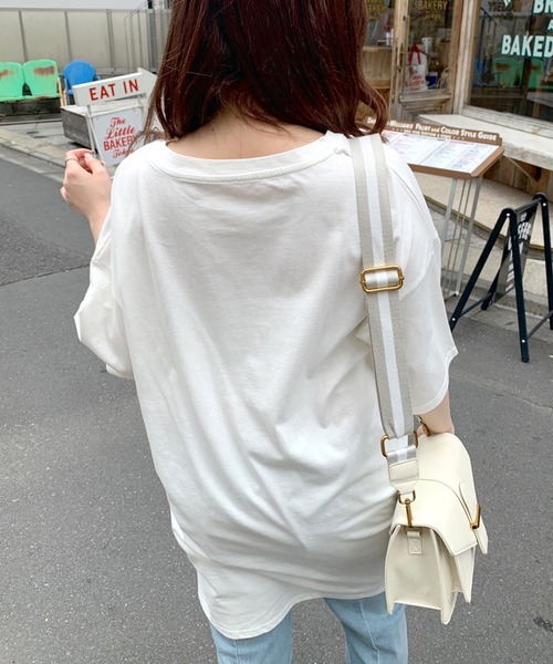 OLIVE des OLIVE（オリーブデオリーブ）の「【WEB限定カラー有】ロゴゆるTシャツ（Tシャツ/カットソー・レディース・オフホワイト/ピンク/ブラック/ミント・FREE）」の18枚目の写真