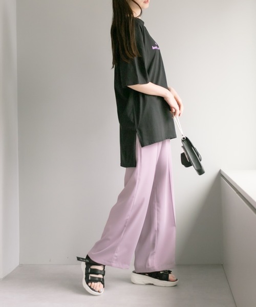 OLIVE des OLIVE（オリーブデオリーブ）の「【WEB限定カラー有】ロゴゆるTシャツ（Tシャツ/カットソー・レディース・オフホワイト/ピンク/ブラック/ミント・FREE）」の14枚目の写真