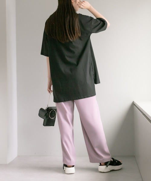 OLIVE des OLIVE（オリーブデオリーブ）の「【WEB限定カラー有】ロゴゆるTシャツ（Tシャツ/カットソー・レディース・オフホワイト/ピンク/ブラック/ミント・FREE）」の5枚目の写真