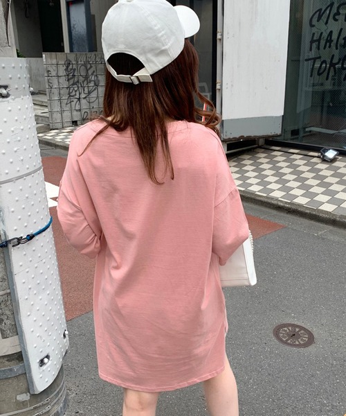 OLIVE des OLIVE（オリーブデオリーブ）の「【WEB限定カラー有】ロゴゆるTシャツ（Tシャツ/カットソー・レディース・オフホワイト/ピンク/ブラック/ミント・FREE）」の16枚目の写真