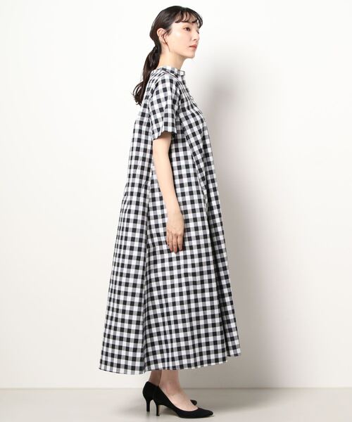 PICCIN（ピッチン）の「スキッパーフレアワンピース（ワンピース・レディース・カーキ/ブルー/ブラック系その他・M）」の4枚目の写真