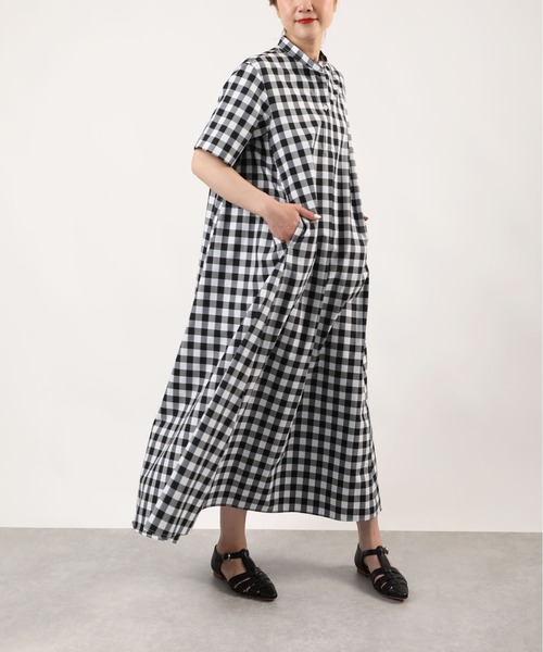 PICCIN（ピッチン）の「スキッパーフレアワンピース（ワンピース・レディース・カーキ/ブルー/ブラック系その他・M）」の22枚目の写真