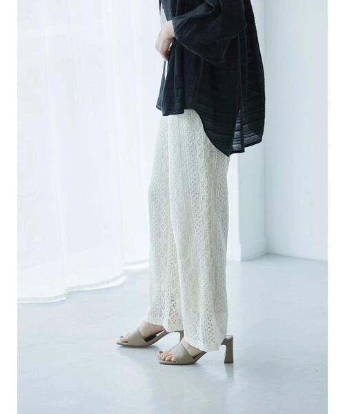AMERICAN HOLIC(アメリカンホリック)の「レースパンツ(その他パンツ・レディース・アイボリー/ブラック・M/L/S)」の3枚目の写真