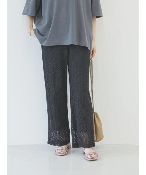 AMERICAN HOLIC(アメリカンホリック)の「レースパンツ(その他パンツ・レディース・アイボリー/ブラック・M/L/S)」の5枚目の写真