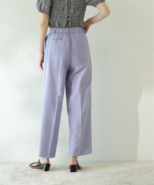 N.（N. Natural Beauty Basic）（エヌエヌナチュラルビューティーベーシック）の「◆シャンブレーセンタープレスパンツ（その他パンツ・レディース・グレー/ベージュ/ライラック/レモンイエロー・MEDIUM）」の14枚目の写真