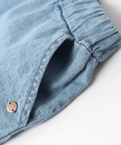 apres les cours（アプレレクール）の「WEB限定 フレアフリルショートパンツ（その他パンツ・キッズ・インディゴブルー/アイボリー/パープル/カーキ/マスタード・100/110/120/140/130/80/90）」の15枚目の写真