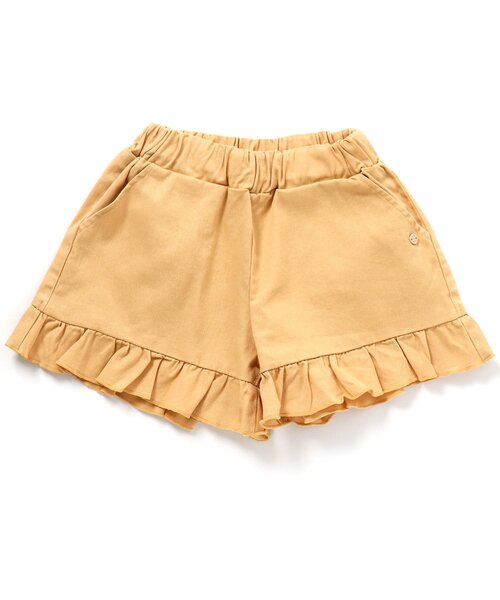 apres les cours（アプレレクール）の「WEB限定 フレアフリルショートパンツ（その他パンツ・キッズ・インディゴブルー/アイボリー/パープル/カーキ/マスタード・100/110/120/140/130/80/90）」の10枚目の写真