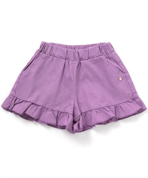 apres les cours（アプレレクール）の「WEB限定 フレアフリルショートパンツ（その他パンツ・キッズ・インディゴブルー/アイボリー/パープル/カーキ/マスタード・100/110/120/140/130/80/90）」の21枚目の写真