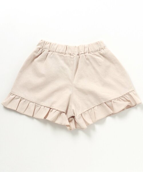 apres les cours（アプレレクール）の「WEB限定 フレアフリルショートパンツ（その他パンツ・キッズ・インディゴブルー/アイボリー/パープル/カーキ/マスタード・100/110/120/140/130/80/90）」の8枚目の写真
