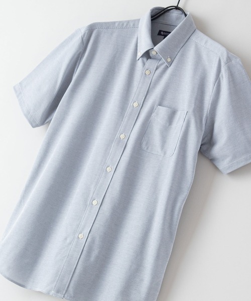 Blue Standard (ブルースタンダード)の「【BLUE STANDARD/ブルースタンダード】吸水速乾 イージーケア ピンポイント消臭 ストレッチ アルティマニットボタンダウンシャツ(シャツ/ブラウス・メンズ・ダークネイビー/ホワイト/ライトブルー/ダークブルー/ブルー系その他・X-LARGE/SMALL/MEDIUM/LARGE)」の2枚目の写真