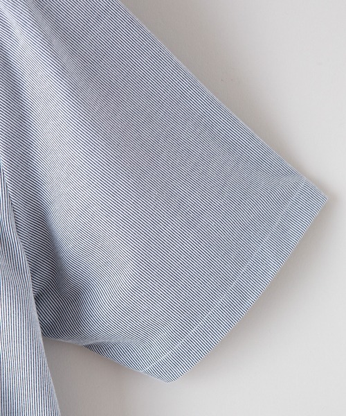 Blue Standard (ブルースタンダード)の「【BLUE STANDARD/ブルースタンダード】吸水速乾 イージーケア ピンポイント消臭 ストレッチ アルティマニットボタンダウンシャツ(シャツ/ブラウス・メンズ・ダークネイビー/ホワイト/ライトブルー/ダークブルー/ブルー系その他・X-LARGE/SMALL/MEDIUM/LARGE)」の14枚目の写真