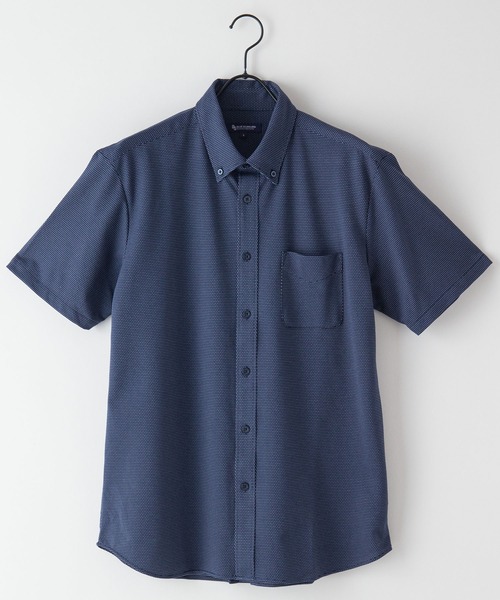 Blue Standard (ブルースタンダード)の「【BLUE STANDARD/ブルースタンダード】吸水速乾 イージーケア ピンポイント消臭 ストレッチ アルティマニットボタンダウンシャツ(シャツ/ブラウス・メンズ・ダークネイビー/ホワイト/ライトブルー/ダークブルー/ブルー系その他・X-LARGE/SMALL/MEDIUM/LARGE)」の8枚目の写真