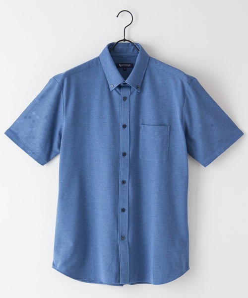 Blue Standard (ブルースタンダード)の「【BLUE STANDARD/ブルースタンダード】吸水速乾 イージーケア ピンポイント消臭 ストレッチ アルティマニットボタンダウンシャツ(シャツ/ブラウス・メンズ・ダークネイビー/ホワイト/ライトブルー/ダークブルー/ブルー系その他・X-LARGE/SMALL/MEDIUM/LARGE)」の9枚目の写真