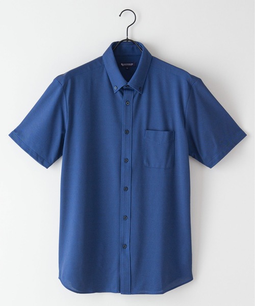 Blue Standard (ブルースタンダード)の「【BLUE STANDARD/ブルースタンダード】吸水速乾 イージーケア ピンポイント消臭 ストレッチ アルティマニットボタンダウンシャツ(シャツ/ブラウス・メンズ・ダークネイビー/ホワイト/ライトブルー/ダークブルー/ブルー系その他・X-LARGE/SMALL/MEDIUM/LARGE)」の10枚目の写真