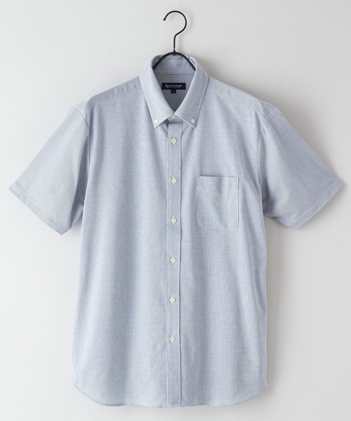 Blue Standard (ブルースタンダード)の「【BLUE STANDARD/ブルースタンダード】吸水速乾 イージーケア ピンポイント消臭 ストレッチ アルティマニットボタンダウンシャツ(シャツ/ブラウス・メンズ・ダークネイビー/ホワイト/ライトブルー/ダークブルー/ブルー系その他・X-LARGE/SMALL/MEDIUM/LARGE)」の7枚目の写真